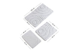 Covoraș de baie 3 bucăți Wave, Diverse culori, 60x100 cm - Alb | SKU: 351ALS2028 | Covoraș de baie 3 bucăți Wave, 60x100 cm, varianta Alb, produs pentru amenajarea locuinței, disponibil online în România la CasaMob