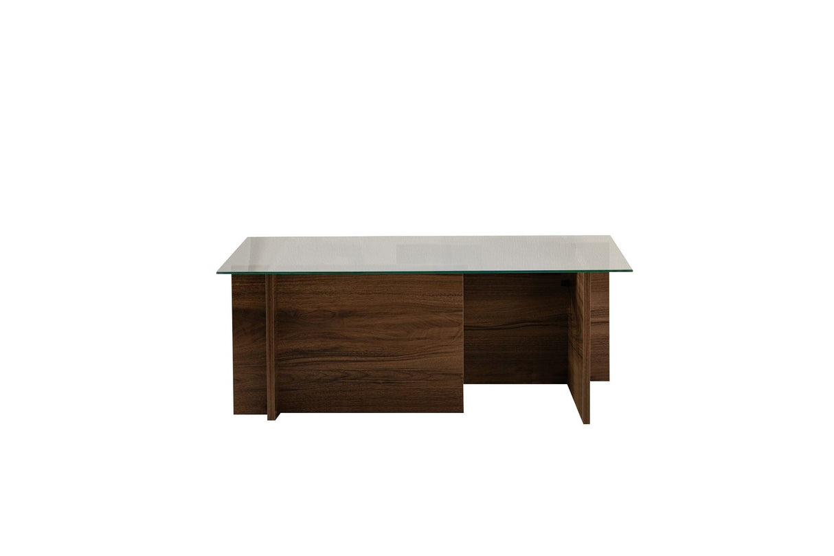 Măsuță de cafea Vetrino, Diverse culori, 105x65x40 cm - Venezia walnut | SKU: 353NRD1101 | Măsuță de cafea Vetrino, 105x65x40 cm, varianta Venezia walnut, produs pentru amenajarea locuinței, disponibil online în România la CasaMob