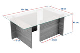 Măsuță de cafea Vetrino, Diverse culori, 105x65x40 cm - Venezia walnut | SKU: 353NRD1101 | Măsuță de cafea Vetrino, 105x65x40 cm, varianta Venezia walnut, produs pentru amenajarea locuinței, disponibil online în România la CasaMob
