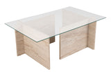 Măsuță de cafea Vetrino, Diverse culori, 105x65x40 cm - Travertin | SKU: 353NRD1102 | Măsuță de cafea Vetrino, 105x65x40 cm, varianta Travertin, produs pentru amenajarea locuinței, disponibil online în România la CasaMob