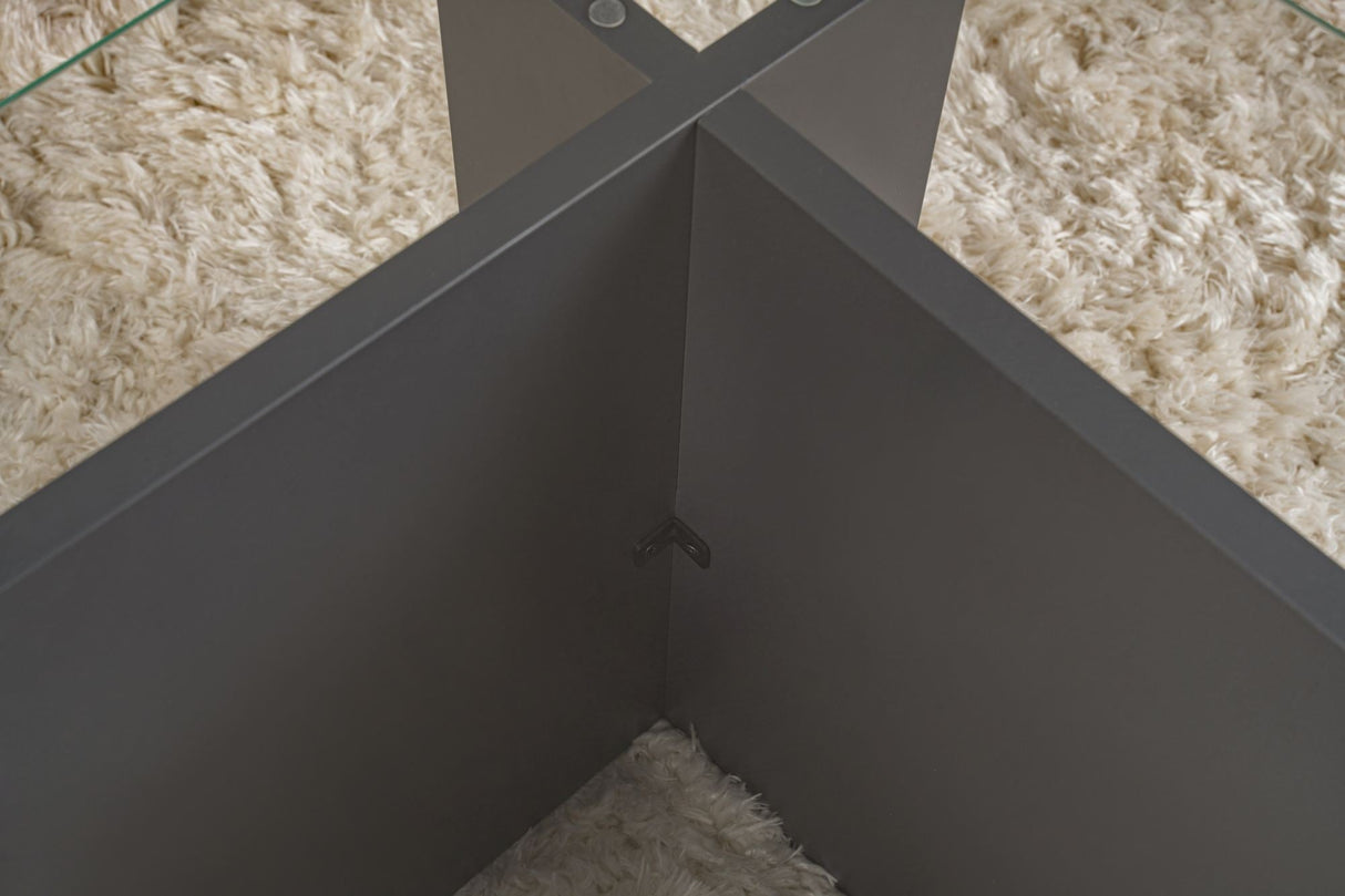 Măsuță de cafea Vetrino, Diverse culori, 105x65x40 cm - Antracit | SKU: 353NRD1105 | Măsuță de cafea Vetrino, 105x65x40 cm, varianta Antracit, produs pentru amenajarea locuinței, disponibil online în România la CasaMob