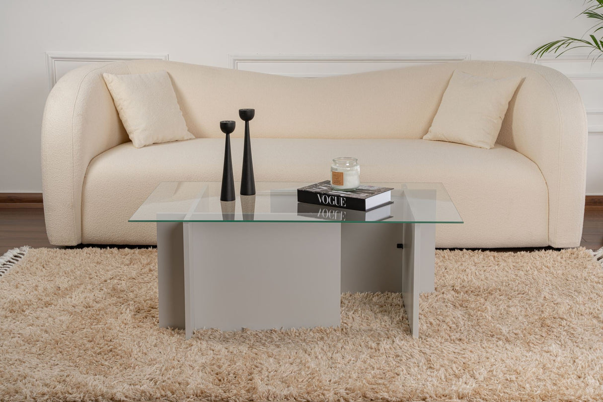 Măsuță de cafea Vetrino, Diverse culori, 105x65x40 cm - Gri | SKU: 353NRD1107 | Măsuță de cafea Vetrino, 105x65x40 cm, varianta Gri, produs pentru amenajarea locuinței, disponibil online în România la CasaMob