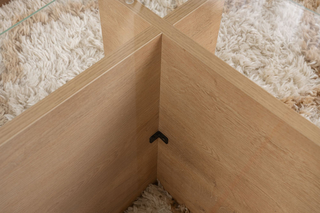 Măsuță de cafea Vetrino, Diverse culori, 105x65x40 cm - Honey oak | SKU: 353NRD1109 | Măsuță de cafea Vetrino, 105x65x40 cm, varianta Honey oak, produs pentru amenajarea locuinței, disponibil online în România la CasaMob