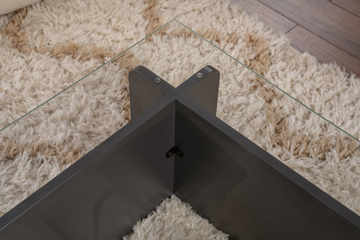 Măsuță de cafea Flavio, Diverse culori, 105x65x30 cm - Antracit | SKU: 353NRD1112 | Măsuță de cafea Flavio, 105x65x30 cm, varianta Antracit, produs pentru amenajarea locuinței, disponibil online în România la CasaMob