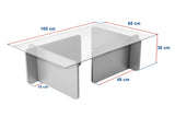 Măsuță de cafea Flavio, Diverse culori, 105x65x30 cm - Pin atlantic | SKU: 353NRD1113 | Măsuță de cafea Flavio, 105x65x30 cm, varianta Pin atlantic, produs pentru amenajarea locuinței, disponibil online în România la CasaMob