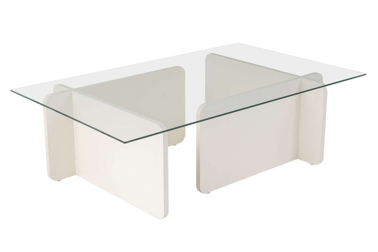 Măsuță de cafea Flavio, Diverse culori, 105x65x30 cm - Alb cu aspect de lemn | SKU: 353NRD1115 | Măsuță de cafea Flavio, 105x65x30 cm, varianta Alb cu aspect de lemn, produs pentru amenajarea locuinței, disponibil online în România la CasaMob