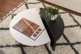 Măsuță de cafea Orion, Diverse culori, 90x60x30 cm - Wood white - Wood black | SKU: 353NRD1121 | Măsuță de cafea Orion, 90x60x30 cm, varianta Wood white - Wood black, produs pentru amenajarea locuinței, disponibil online în România la CasaMob