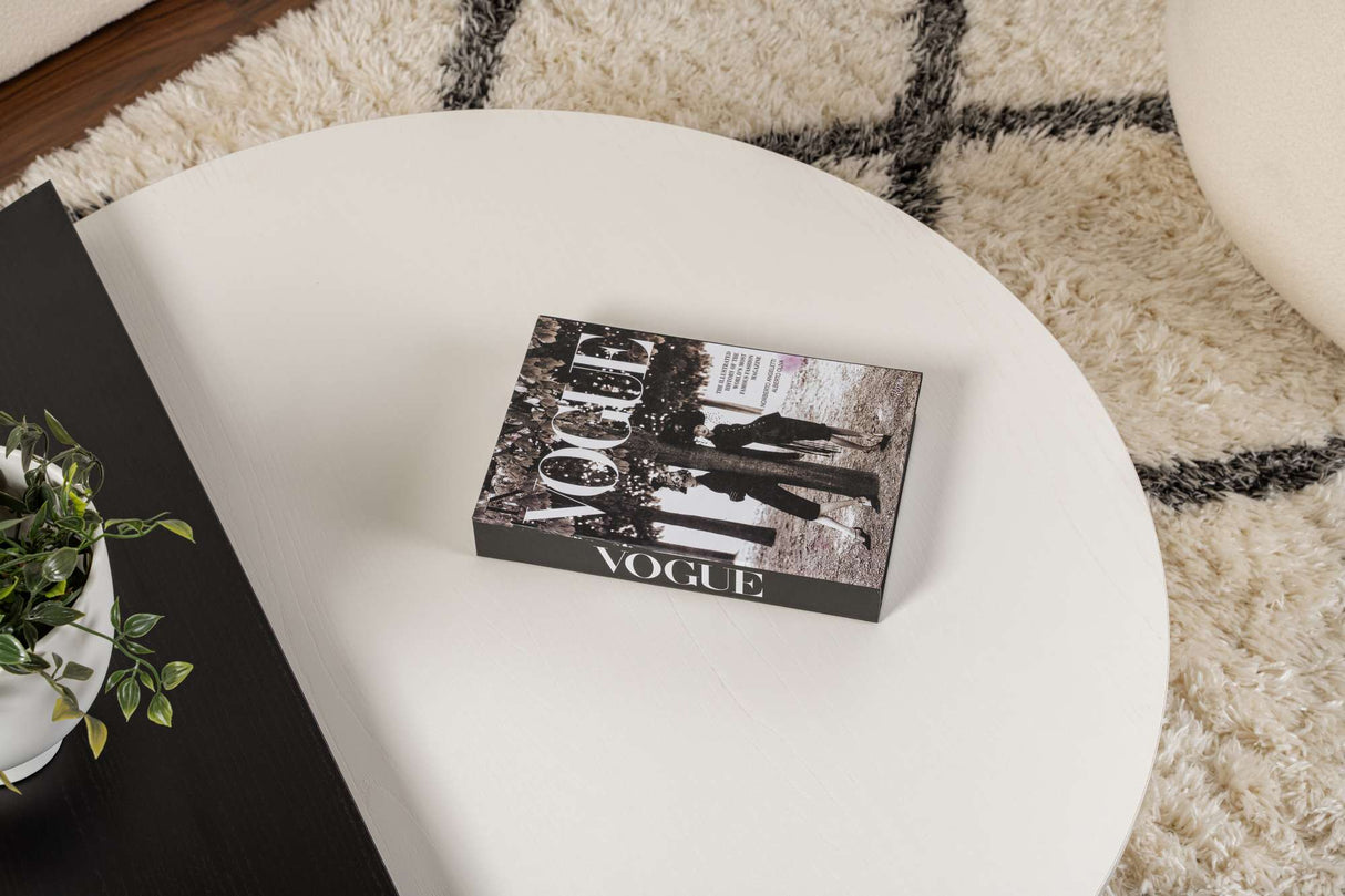 Măsuță de cafea Orion, Diverse culori, 90x60x30 cm - Wood white - Wood black | SKU: 353NRD1121 | Măsuță de cafea Orion, 90x60x30 cm, varianta Wood white - Wood black, produs pentru amenajarea locuinței, disponibil online în România la CasaMob
