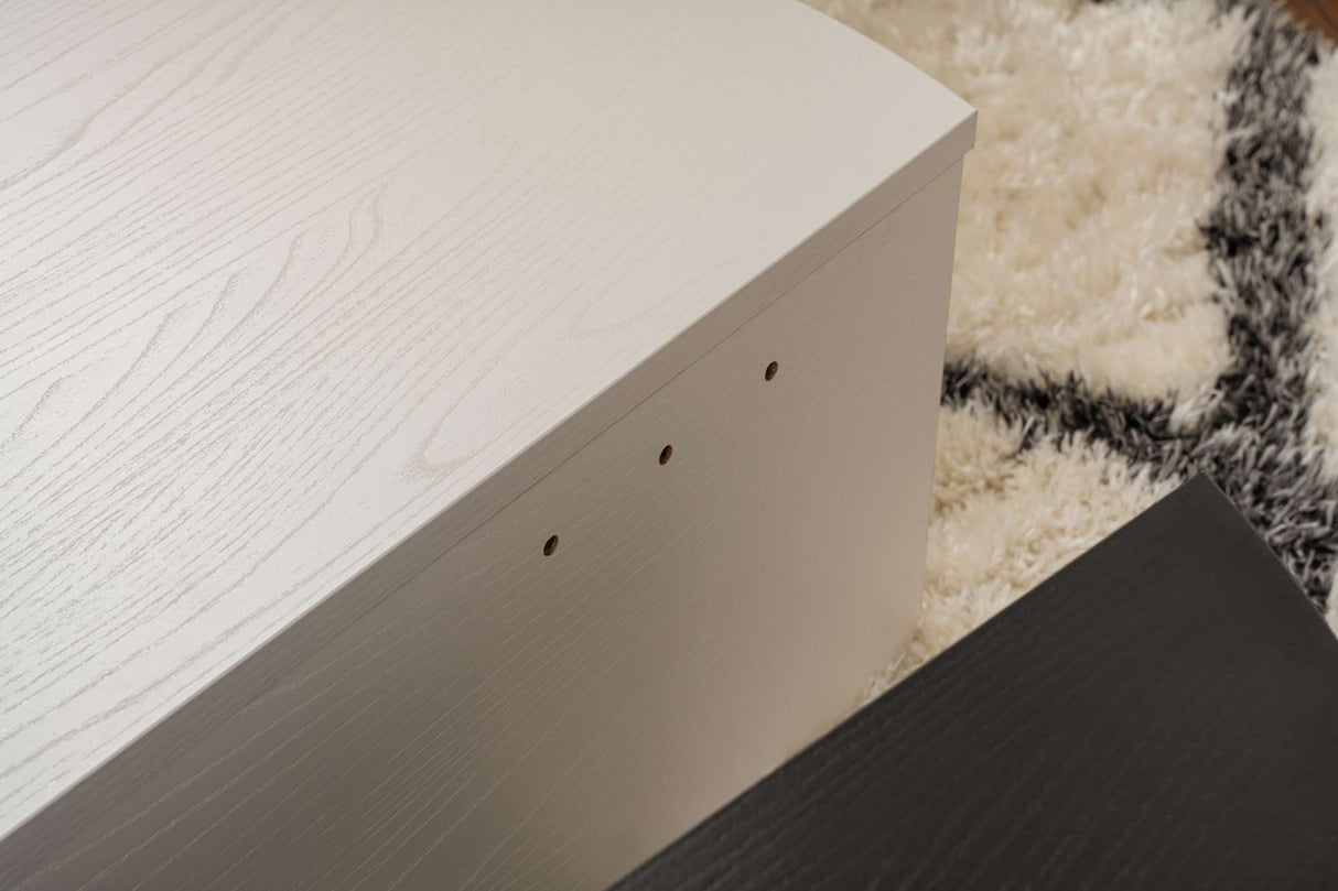 Măsuță de cafea Orion, Diverse culori, 90x60x30 cm - Wood white - Wood black | SKU: 353NRD1121 | Măsuță de cafea Orion, 90x60x30 cm, varianta Wood white - Wood black, produs pentru amenajarea locuinței, disponibil online în România la CasaMob