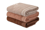 Set prosoape de baie 403, Diverse culori, Diverse configurații, Diverse dimensiuni - Maro închis - Maro - Maro deschis - 50x90 cm - 3 bucăți | SKU: 355BHP2313 | Set prosoape de baie 403, varianta Maro închis - Maro - Maro deschis - 50x90 cm - 3 bucăți, produs pentru amenajarea locuinței, disponibil online în România la CasaMob