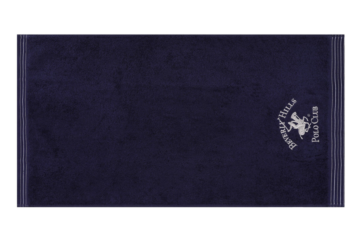 Alb - Albastru închis - 50x90 cm | SKU: 355BHP2362 | Set prosoape de baie 2 bucăți 405, varianta Alb - Albastru închis - 50x90 cm, produs pentru amenajarea locuinței, disponibil online în România la CasaMob