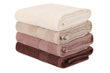 Set prosoape de baie 4 bucăți 801, Diverse culori, Diverse dimensiuni - Crem - Bej - Maro - 50x90 cm | SKU: 355BHP2374 | Set prosoape de baie 4 bucăți 801, varianta Crem - Bej - Maro - 50x90 cm, produs pentru amenajarea locuinței, disponibil online în România la CasaMob