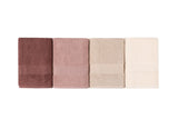 Set prosoape de baie 4 bucăți 801, Diverse culori, Diverse dimensiuni - Crem - Bej - Maro - 50x90 cm | SKU: 355BHP2374 | Set prosoape de baie 4 bucăți 801, varianta Crem - Bej - Maro - 50x90 cm, produs pentru amenajarea locuinței, disponibil online în România la CasaMob