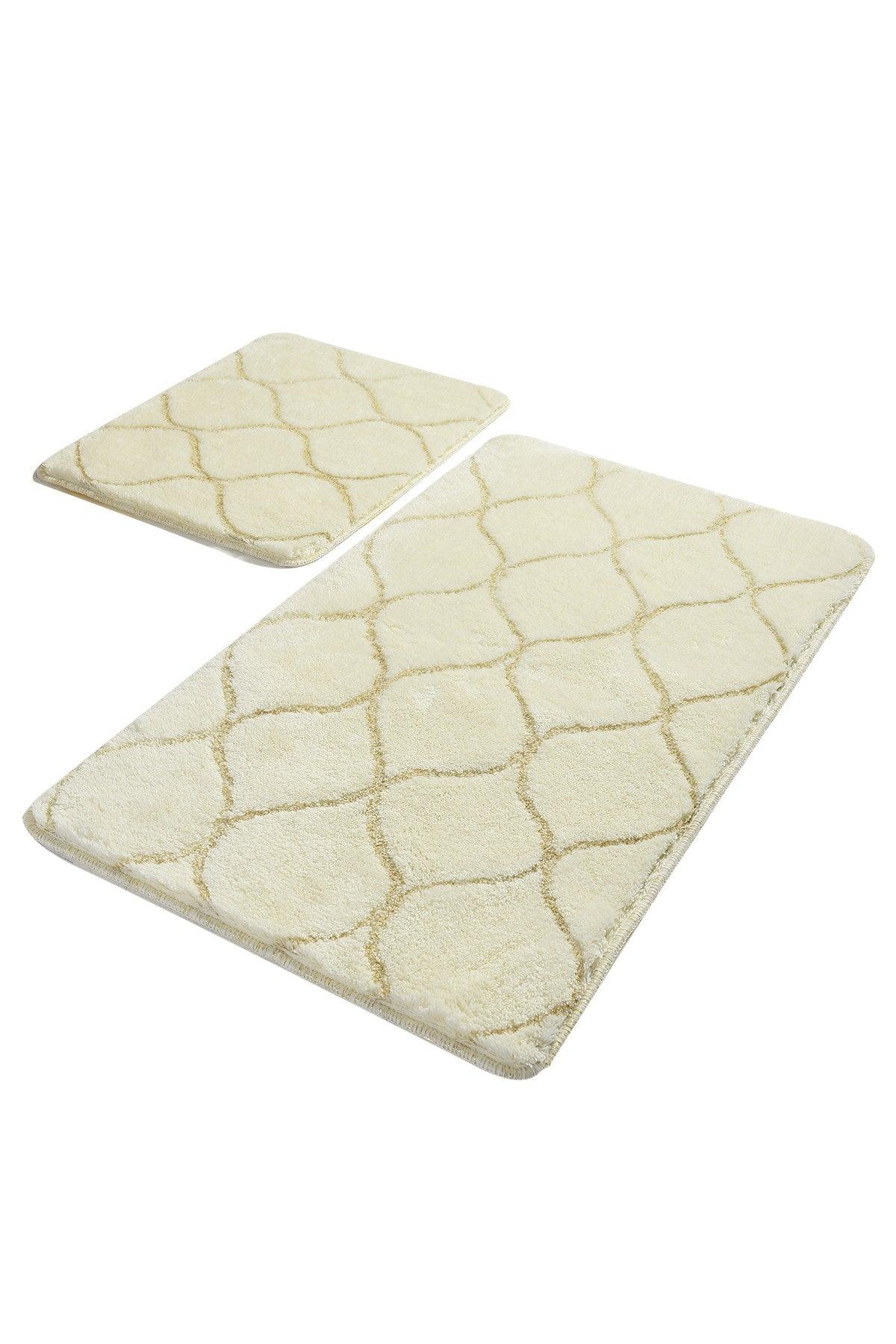 Covoraș de baie 2 bucăți Infinity, Diverse culori, 60x100 cm - Ecru | SKU: 359CHL2255 | Covoraș de baie 2 bucăți Infinity, 60x100 cm, varianta Ecru, produs pentru amenajarea locuinței, disponibil online în România la CasaMob