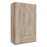 Dulap cu trei usi si sertare Royal , Sonoma 150x58x230cm