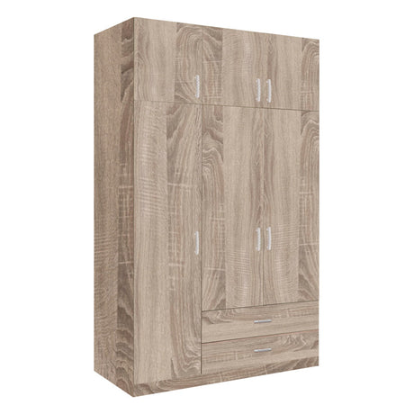 Dulap cu trei usi si sertare Royal , Sonoma 150x58x230cm