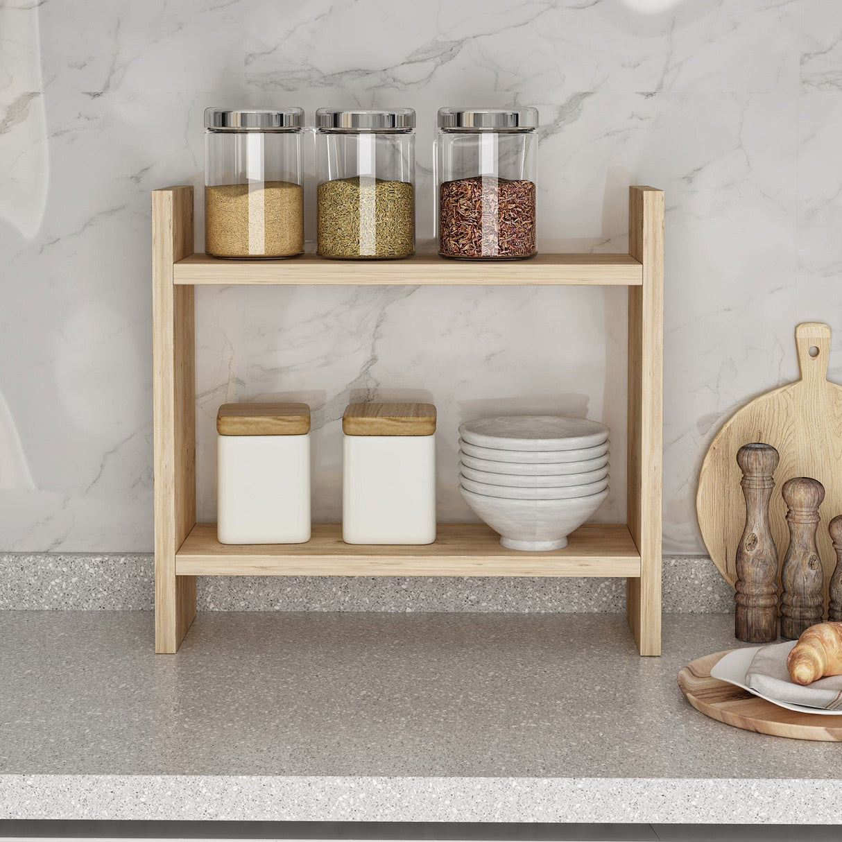 Raft de bucătărie Denver, Diverse culori, 34x30x10 cm - Pin atlantic | SKU: 362ANT1118 | Raft de bucătărie Denver, 34x30x10 cm, varianta Pin atlantic, produs pentru amenajarea locuinței, disponibil online în România la CasaMob