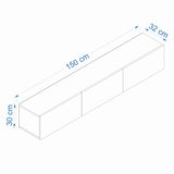 Comodă TV West, Diverse culori, 150x32x30 cm - Nuc | SKU: 362ANT1153 | Comodă TV West, 150x32x30 cm, varianta Nuc, produs pentru amenajarea locuinței, disponibil online în România la CasaMob