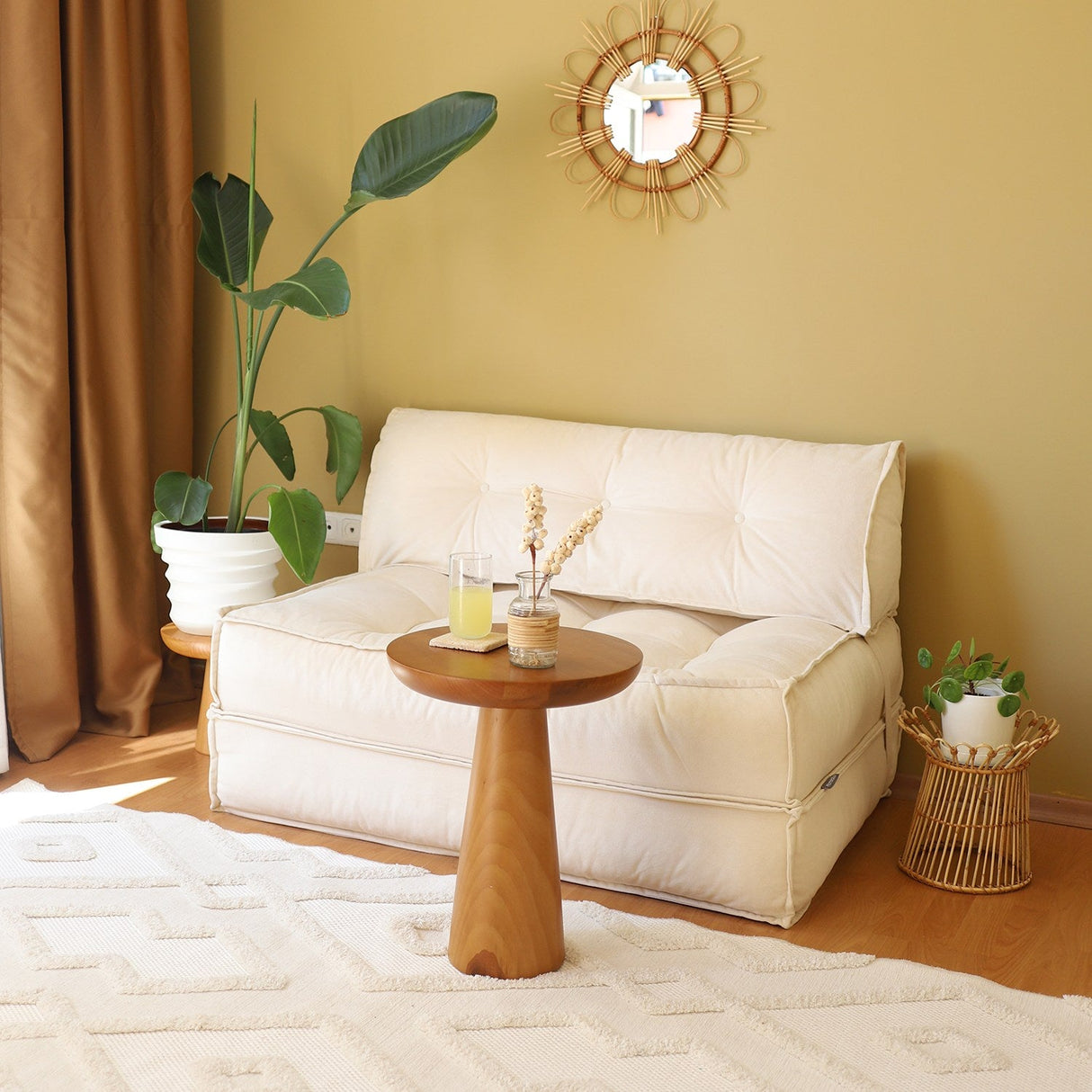 Canapea extensibilă 2 locuri Mocca, Diverse culori, 120x78x78 cm - Bej | SKU: 363SLD1106 | Canapea extensibilă 2 locuri Mocca, 120x78x78 cm, varianta Bej, produs pentru amenajarea locuinței, disponibil online în România la CasaMob