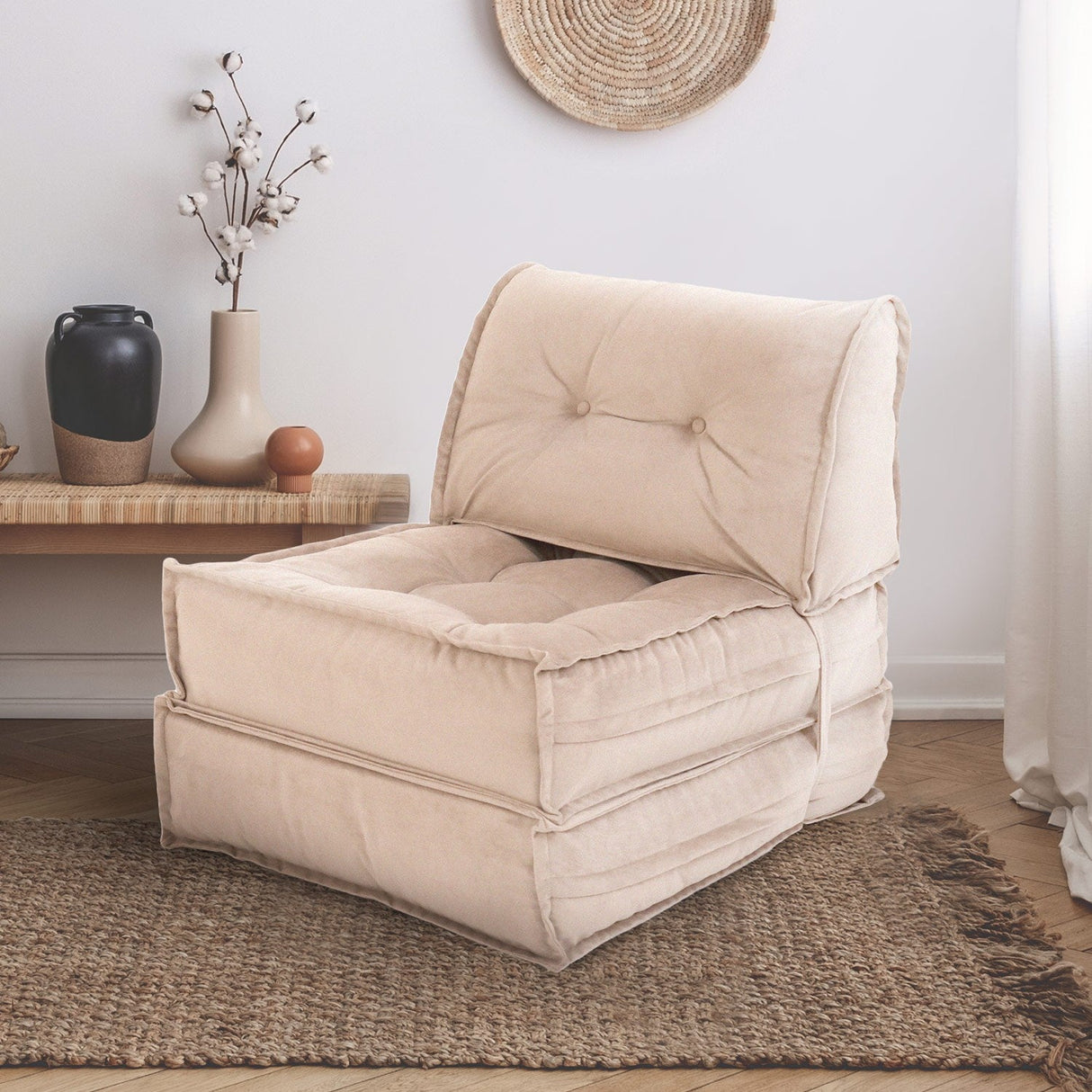 Fotoliu extensibil Mocca, Diverse culori, 65x78x78 cm - Bej | SKU: 363SLD1109 | Fotoliu extensibil Mocca, 65x78x78 cm, varianta Bej, produs pentru amenajarea locuinței, disponibil online în România la CasaMob
