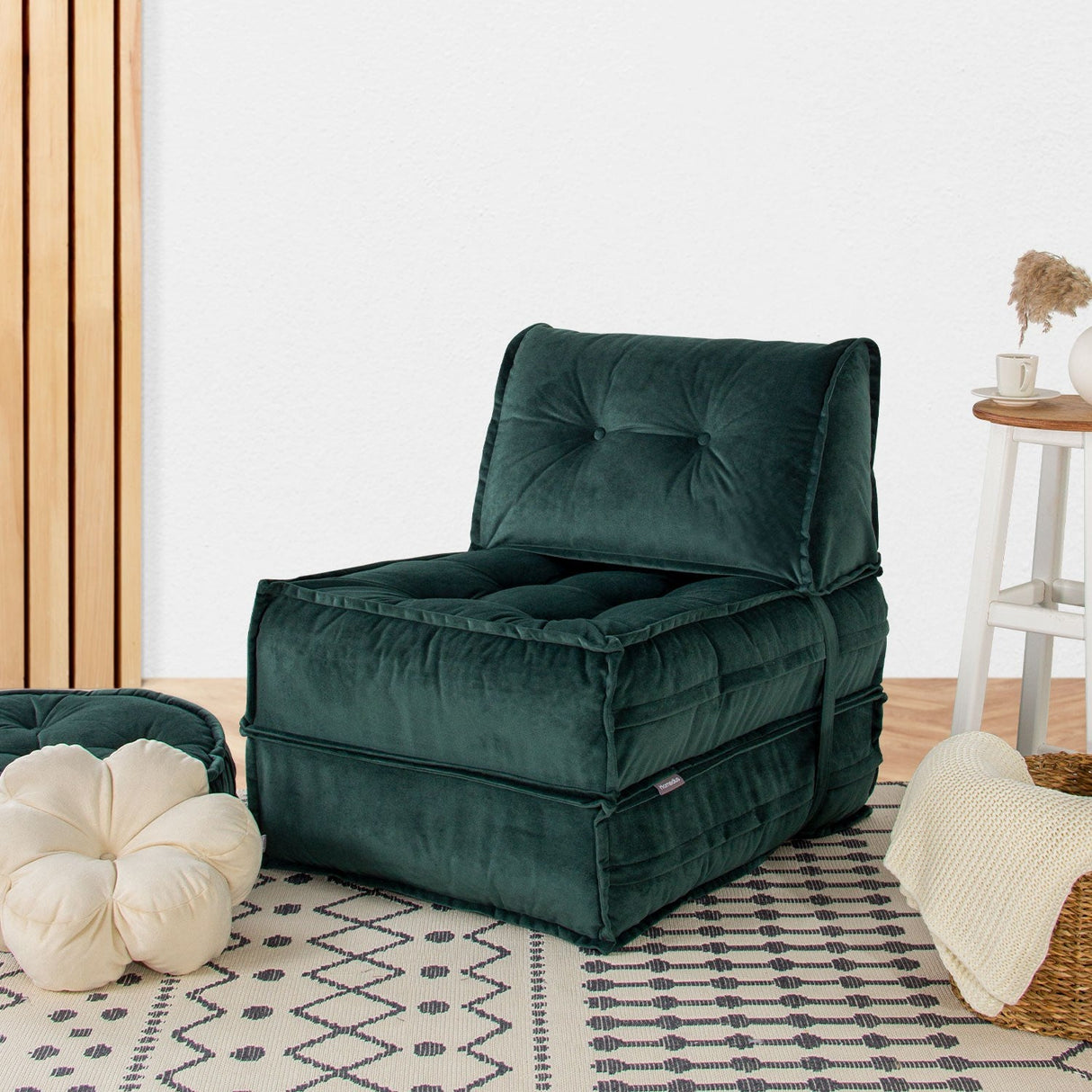 Fotoliu extensibil Mocca, Diverse culori, 65x78x78 cm - Petrol green | SKU: 363SLD1110 | Fotoliu extensibil Mocca, 65x78x78 cm, varianta Petrol green, produs pentru amenajarea locuinței, disponibil online în România la CasaMob