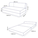 Canapea extensibilă 2 locuri Magic, Diverse culori, 120x82x57 cm - Bej | SKU: 363SLD1117 | Canapea extensibilă 2 locuri Magic, 120x82x57 cm, varianta Bej, produs pentru amenajarea locuinței, disponibil online în România la CasaMob