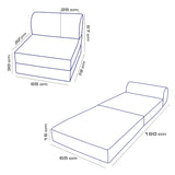 Fotoliu extensibil Magic, Diverse culori, 65x78x57 cm - Gri deschis | SKU: 363SLD1119 | Fotoliu extensibil Magic, 65x78x57 cm, varianta Gri deschis, produs pentru amenajarea locuinței, disponibil online în România la CasaMob