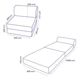 Fotoliu extensibil Magic, Diverse culori, 65x78x57 cm - Albastru | SKU: 363SLD1122 | Fotoliu extensibil Magic, 65x78x57 cm, varianta Albastru, produs pentru amenajarea locuinței, disponibil online în România la CasaMob