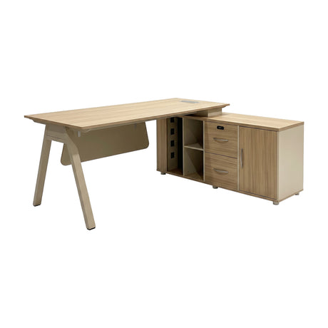 Birou Stark, Stejar-Bej, 180x80x75 cm