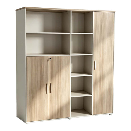 Bibliotecă Jabari, Stejar-Bej, 160x40x200 cm