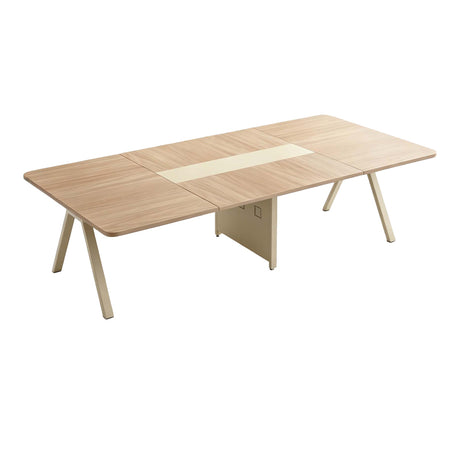 Masă dining Azari, Stejar-Bej, 240x120x75 cm
