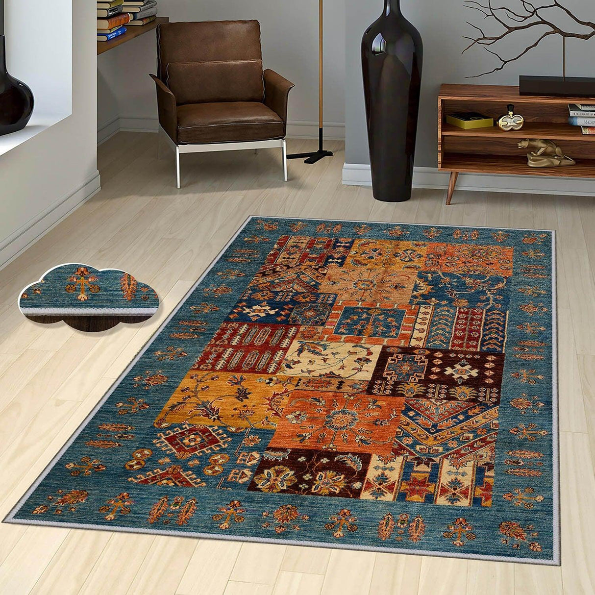 Covor de Hol,Bucatarie Rustic, Lavabil, Antiderapant, Multicolor (diverse dimensiuni) - Multicolor, SKU 368HFT1363