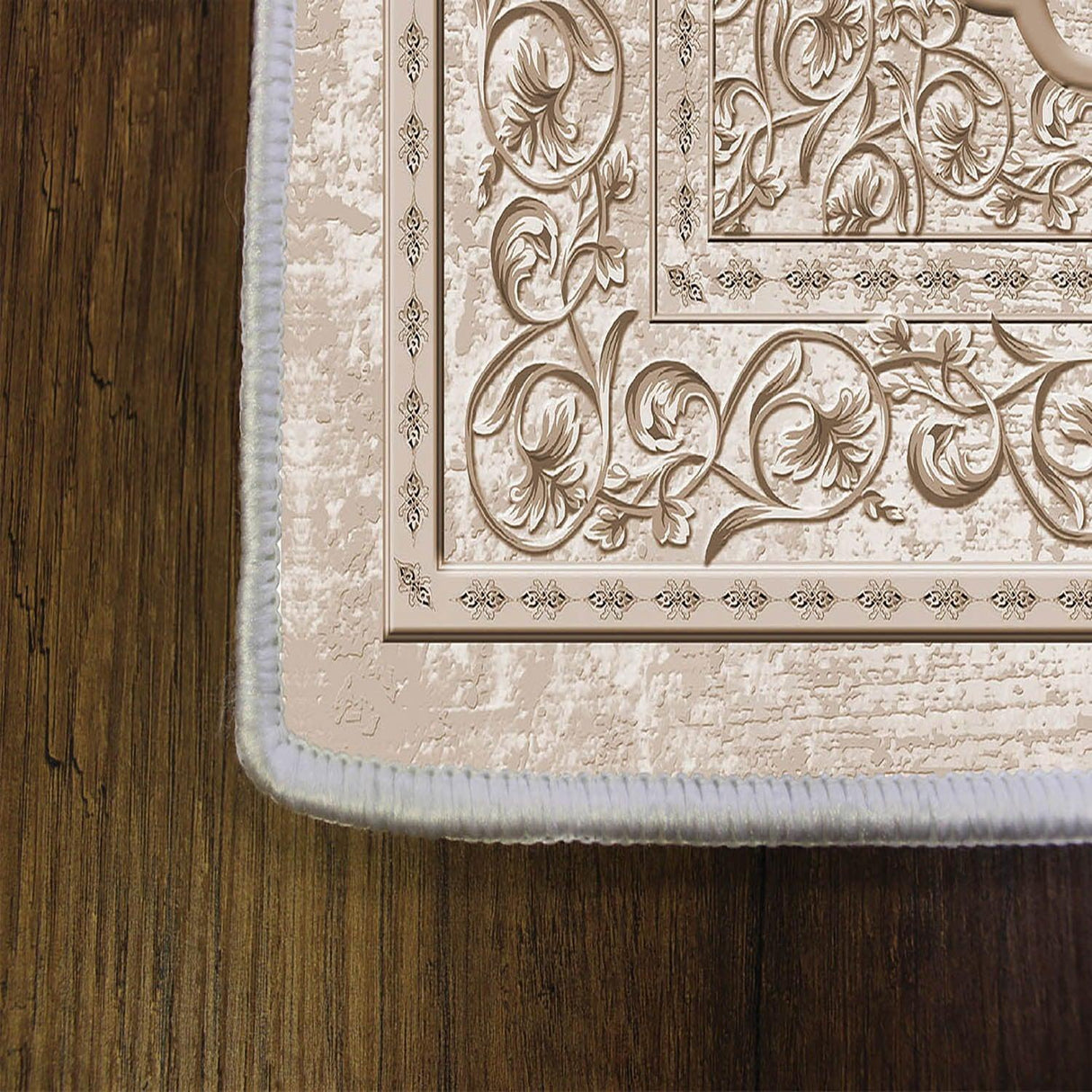 Covor de living / dormitor Persian antiderapant, Lavabil, Bej, 120x180 cm