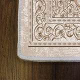 Covor de living / dormitor Persian antiderapant, Lavabil, Bej, 120x180 cm