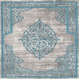 Covor de living / dormitor, Lavabil, Antidarepant Turcoaz, 80x300 cm
