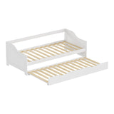 Canapea extensibila Sofa-Bed Benato, Alb, 90x190 cm