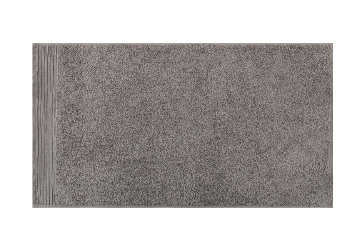 Set prosoape de baie 4 bucăți Olivia 50, Alb - Gri - Gri deschis - Antracit, 50x90 cm