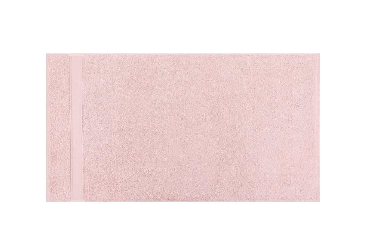 Set prosoape de baie 4 bucăți Ruby 50, Alb - Pudră - Mov - Bordo, 50x90 cm