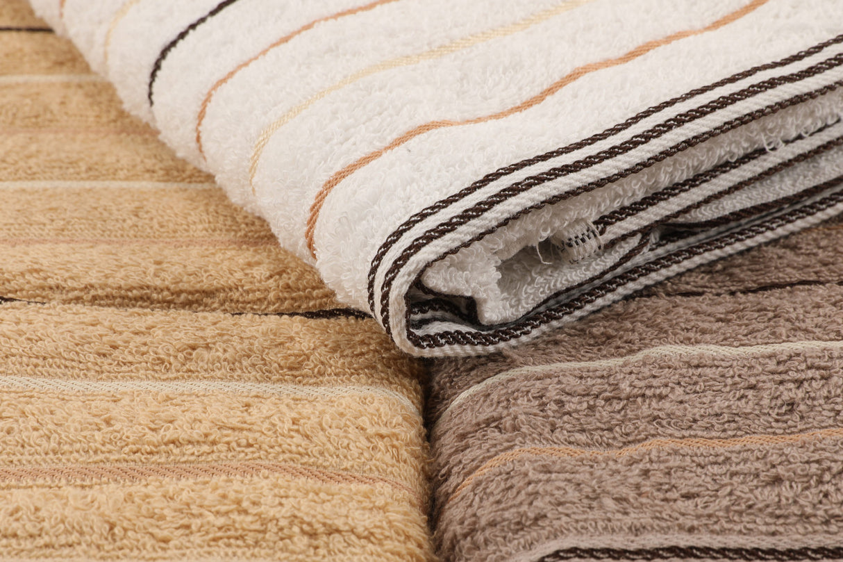 Set prosoape de baie 3 bucăți Milan 3'lü Set, Diverse culori, Diverse dimensiuni - Bej - Maro - Mink - 70x140 cm | SKU: 373VDN1134 | Set prosoape de baie 3 bucăți Milan 3'lü Set, varianta Bej - Maro - Mink - 70x140 cm, produs pentru amenajarea locuinței, disponibil online în România la CasaMob