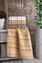 Set prosoape de baie 3 bucăți Milan 3'lü Set, Diverse culori, Diverse dimensiuni - Camel - Alb - Maro - 50x90 cm | SKU: 373VDN1135 | Set prosoape de baie 3 bucăți Milan 3'lü Set, varianta Camel - Alb - Maro - 50x90 cm, produs pentru amenajarea locuinței, disponibil online în România la CasaMob
