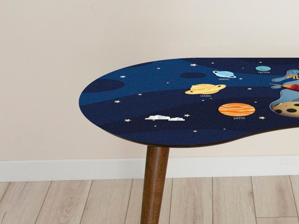 Masă pentru copii Planets, Multicolor, 60x70x120 cm