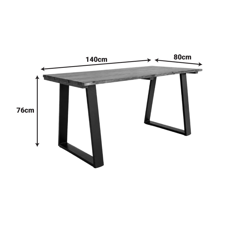 Masă dining Miles, Nuc, 140x80x76 cm