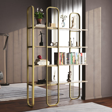 Biblioteca Lux Sierra 4 Rafturi, Cadru Metal (diverse dimensiuni)