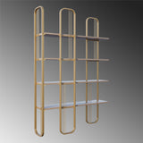 Biblioteca Lux Sierra 4 Rafturi, Cadru Metal (diverse dimensiuni) - Auriu, SKU 379VLV1306