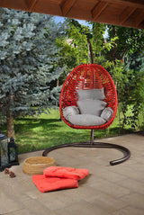 Balansoar de grădină Fındık, Diverse culori, 110x110x196 cm - Bordo | SKU: 379VLV1703 | Balansoar de grădină Fındık, 110x110x196 cm, varianta Bordo, produs pentru amenajarea locuinței, disponibil online în România la CasaMob