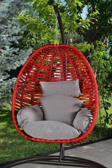 Balansoar de grădină Fındık, Diverse culori, 110x110x196 cm - Bordo | SKU: 379VLV1703 | Balansoar de grădină Fındık, 110x110x196 cm, varianta Bordo, produs pentru amenajarea locuinței, disponibil online în România la CasaMob