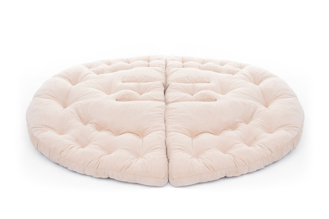 Taburet Kiku Large, Diverse culori, 90x56x70 cm - Crem | SKU: 379VLV2502 | Taburet Kiku Large, 90x56x70 cm, varianta Crem, produs pentru amenajarea locuinței, disponibil online în România la CasaMob