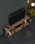 Comodă TV Nina, Negru, 124x26x46 cm, SKU 379VLV2801, imagine 2