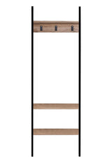 Cuier cu pantofar Nina, Negru, 60x26x180 cm