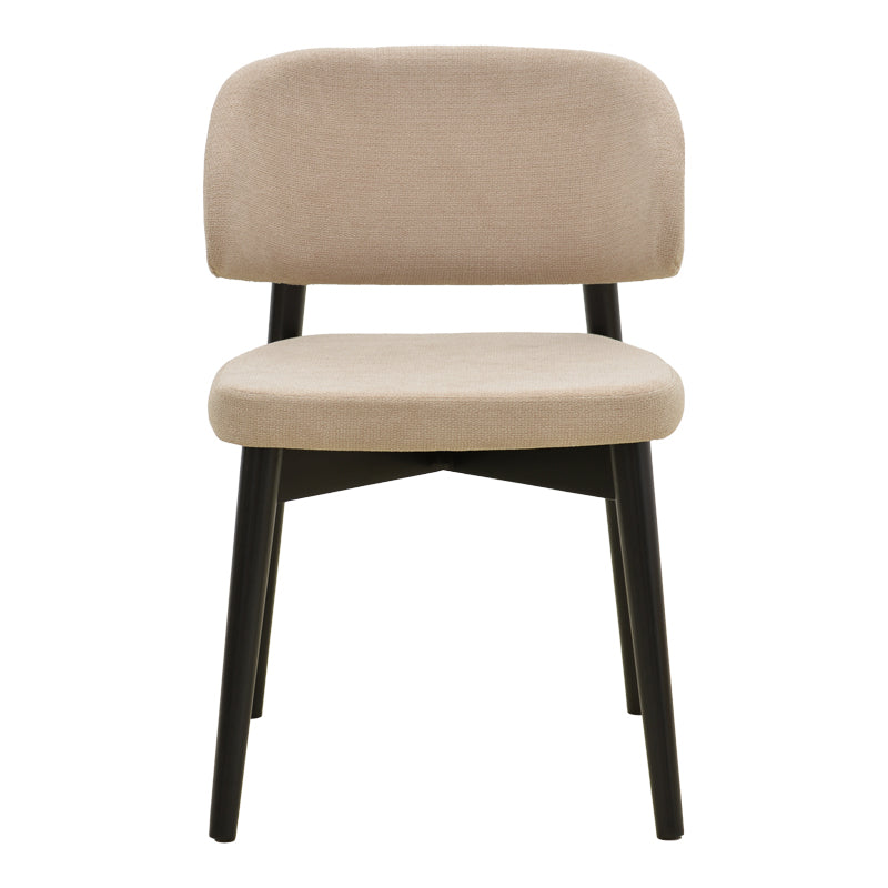 Scaun Siena, Lemn de arbore de cauciuc, Diverse culori, 48x50x81 cm - Bej-Negru | SKU: 381-000017 | Scaun Siena, Lemn de arbore de cauciuc, 48x50x81 cm, varianta Bej-Negru, produs pentru amenajarea locuinței, disponibil online în România la CasaMob